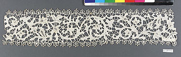Band fragment, Needle lace, European
