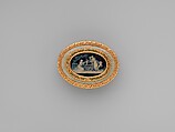 Snuffbox with six allegories of love, Miniatures by Jacques Joseph de Gault  (French, 1738–after 1812), Gold, enamel; grisaille en camaïeu on ivory, French, Paris
