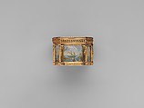 Snuffbox with six maritime scenes, Dominique-François Poitreau (apprenticed 1741, master 1757, retired 1781), Gold, paper, French, Paris