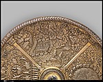 Julius Caesar tazza, Gilded silver, Netherlandish?