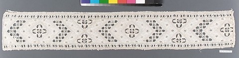Bands, Linen, bobbin lace, Italian