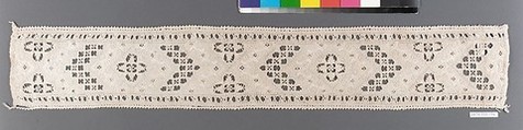 Bands, Linen, bobbin lace, Italian
