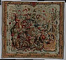 Don Quixote Tilting at Windmills, from “Don Quixote in Grotesques”, Unknown Designer, Wool, silk and precious metal-wrapped threads, British, London
