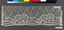 Fragment, Bobbin lace, British, Northamptonshire