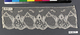 Fragment, Bobbin lace, British, Northamptonshire