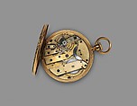 Watch, Watchmaker: François Czapek (Bohemian, 1811–before 1895), Case: partly enameled gold; Dial: white enamel with gold hands; Movement: gilded brass and steel, Swiss, Geneva