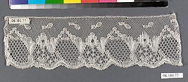Fragment, Bobbin lace, British, Northamptonshire