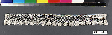 Fragment, Bobbin lace, British, Northamptonshire