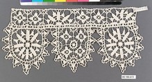 Border, Needle lace, punto in aria, Italian