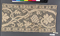 Border, Embroidered net, Italian