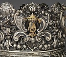 Torah crown (keter), Andrea Zambelli "L&#39;Honnesta" (Italian, active 1732–1772), Silver, parcel gilt, Italian, Venice