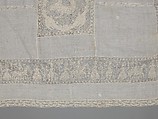 Cover, Linen, embroidered net, Italian, Sicily