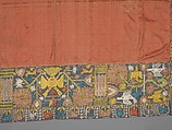 Cover, Embroidered net, buratto, silk, Italian, Abruzzi