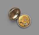 Pair-case watch, Watchmaker: Daniel Delander (British, 1678–1733), Outer case, inner case, and champlevé dial: silver and blued steel hands; Movement: gilded brass, steel, and diamond endstone, British, London
