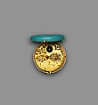Watch, Watchmaker: Nicolaus Rugendas the Younger (German, 1619–1694/5)  , master 1662, Case and dial: painted and raised enamel on gold, set with gemstones (rubies), with a single hand; Movement: gilded brass and partly blued steel, German, Augsburg