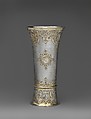 Footed beaker, Petrus Schnell II (active ca. 1615–51), Silver, partly gilded, Hungarian, Nagyszeben