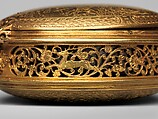 Clock-watch with sundial, Watchmaker: Jan Jansen Bockeltz (Dutch, active ca. 1590, died 1626), Case: gilded brass; Dial: gilded brass, silver, and copper; Movement: gilded brass, partly blued steel, and silver, Dutch, Haarlem