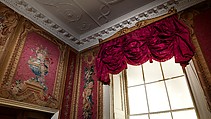Tapestry Room from Croome Court, Room after a design by Robert Adam (British, Kirkcaldy, Scotland 1728–1792 London), Plaster, pine, mahogany, bronze-gilt, marble, lapis lazuli, steel; wool and silk (22-24 warps per inch, 9-10 per centimeter), British, Worcestershire with French, Paris (Gobelins) tapestry