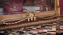 Tapestry Room from Croome Court, Room after a design by Robert Adam (British, Kirkcaldy, Scotland 1728–1792 London), Plaster, pine, mahogany, bronze-gilt, marble, lapis lazuli, steel; wool and silk (22-24 warps per inch, 9-10 per centimeter), British, Worcestershire with French, Paris (Gobelins) tapestry