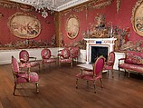 Tapestry Room from Croome Court, Room after a design by Robert Adam (British, Kirkcaldy, Scotland 1728–1792 London), Plaster, pine, mahogany, bronze-gilt, marble, lapis lazuli, steel; wool and silk (22-24 warps per inch, 9-10 per centimeter), British, Worcestershire with French, Paris (Gobelins) tapestry