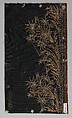 Embroidery sample for a man’s suit, Metal thread, sequins and glass on silk velvet, French