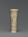 Footed beaker, Georgius Gebell II (master in 1648, died 1653), Silver, partly gilded, Hungarian, Brassó