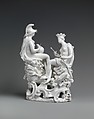 Europe and America, Orléans Manufactory (French, 1753–82), Soft-paste porcelain, French, Orléans