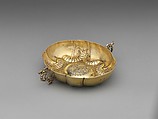 Two-handled bowl, Péter W. Kecskeméti (ca. 1663–ca. 1680), Gilded silver, Hungarian, Kassa