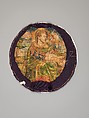 Saint Mark (one of four), Silk and metal-wrapped thread on canvas, Italian or Spanish