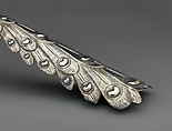 Table decoration in the form of a peacock, Silver, partly gilded, Hungarian, Munkács