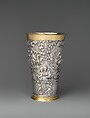 Beaker, Daniel Sigmund Dockler the Younger (1667–1753, master 1696), Silver, partly gilded, German, Nuremberg