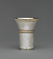 Beaker, Attributed to Valentinus (Felten) Dengel (master 1550, active 1550–70), Silver, partly gilded, Hungarian, Nagyszeben