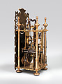 Longcase clock, Clockmaker: Mario Gambelli (Italian, active 1766), Case: partly gilded walnut and pine with later additions of various woods; Dial: brass; Movement: brass and steel, Italian, Bologna