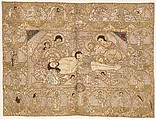 Epitaphios (Plashchanitsa), Silk and metal thread embroidery on a foundation of linen plain weave, Russian, Moscow or environs