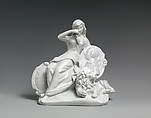 Mourning Britannia, Saint James&#39;s Factory (British, ca. 1748/49–1760), Soft-paste porcelain, British, Chelsea