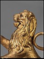 Automaton clock in the form of a lion, Clockmaker: Karl Schmidt (German, ca. 1590–1635/36, working 1614), Case: gilded brass and gilded silver on a base of ebony, and ebony veneered on fruitwood; Dial: silvered brass; Movement: iron and brass, German, Augsburg