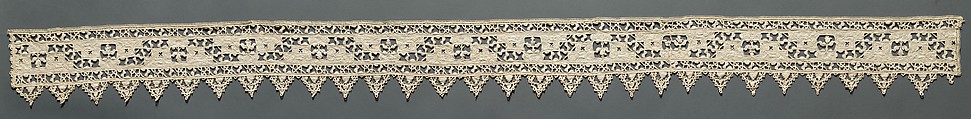Band, Cutwork, embroidery, needle lace, Italian
