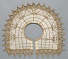 Rebato (collar), Metal-thread bobbin lace, wire, cotton, possibly French