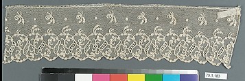 Strip, Needle lace, point d'Alençon, French