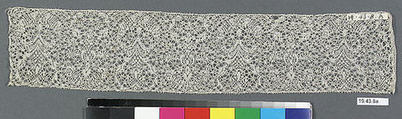 Piece (one of three), Bobbin lace, Flemish