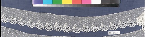 Piece, Bobbin lace, British, Buckinghamshire