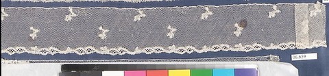 Piece, Bobbin lace, French, possibly Lille, Arras or Dieppe