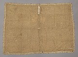 Coverlet, Cotton, silver-wrapped silk, Indian, for European market
