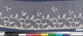 Fragment, Bobbin lace, Point de Paris, French, Cambrai