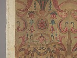 Chintz wall panel, Style of Jean Berain (French, Saint-Mihiel 1640–1711 Paris), Resist dyed and painted cotton, Indian, Coromandel Coast