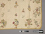 Coverlet, Silk, metal thread, metal spangles, British