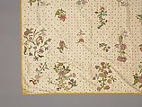 Coverlet, Silk, metal thread, metal spangles, British