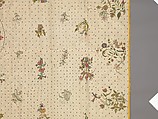 Coverlet, Silk, metal thread, metal spangles, British