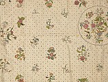 Coverlet, Silk, metal thread, metal spangles, British