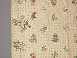 Coverlet, Silk, metal thread, metal spangles, British